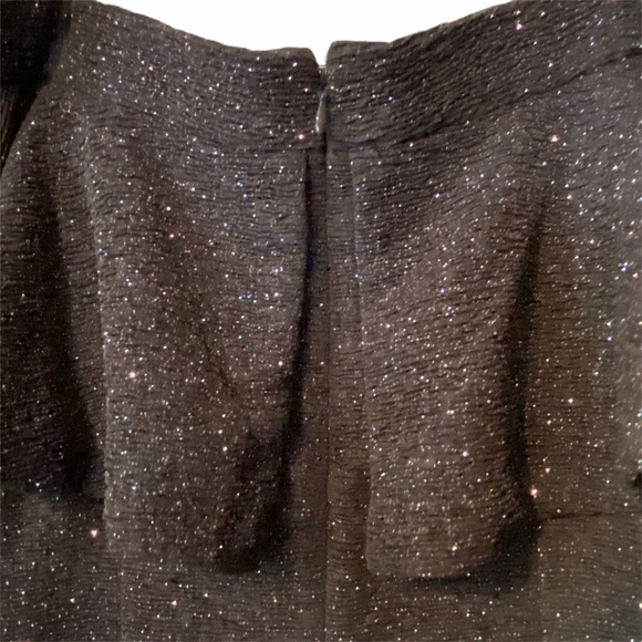 Eliza J Glitter Knit Off The Shoulder Dress Size 8 Party Sparkle New Yeara - Picture 9 of 14